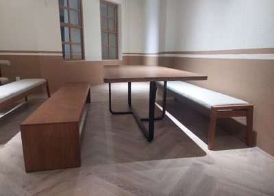 Bàn ghế cà phê gỗ tự nhiên